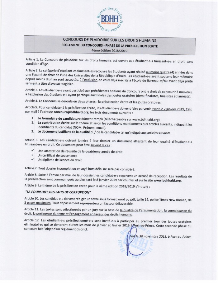 BDHH_Concours_Règlement